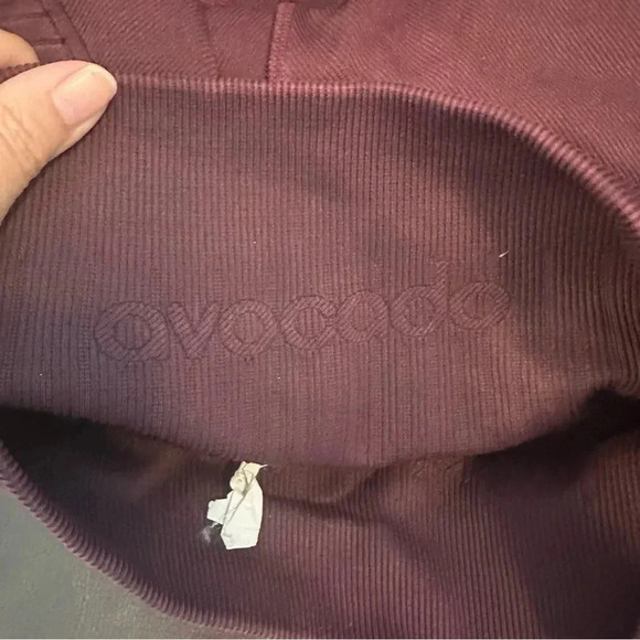 Avocado ribbed maroon leggings size XS/S - Picture 4 of 7
